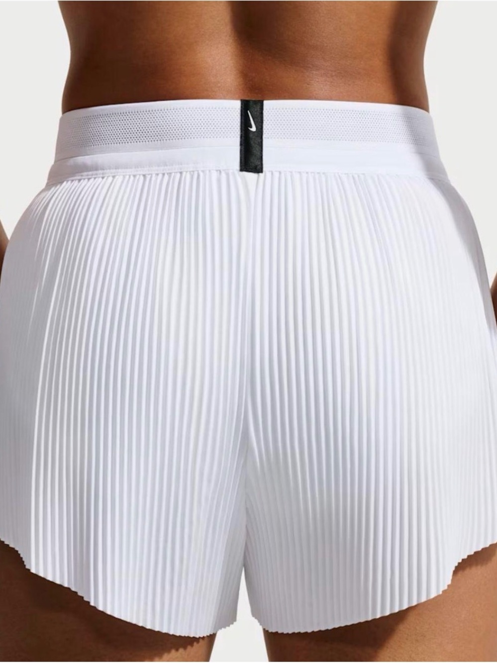 Nike Women’s White Pleated Athletic Shorts